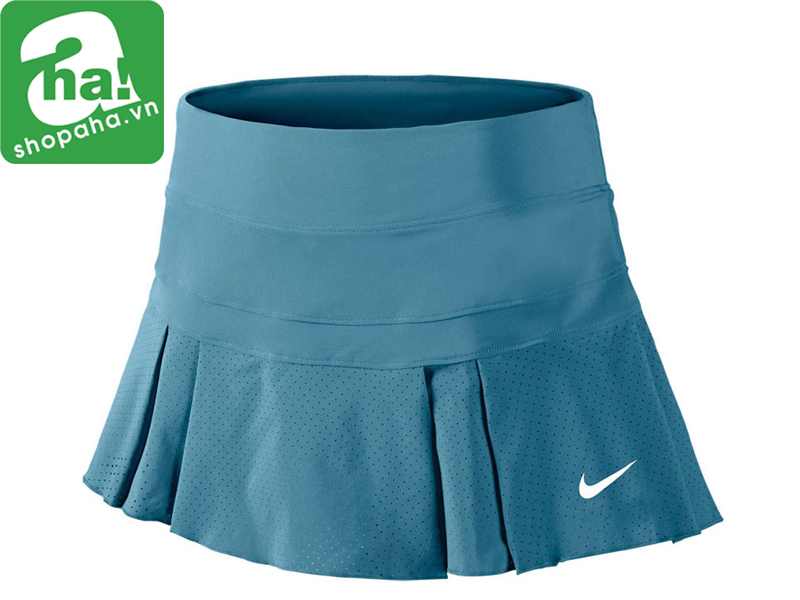 Váy Tennis Màu Xanh Chấm Bi htd14