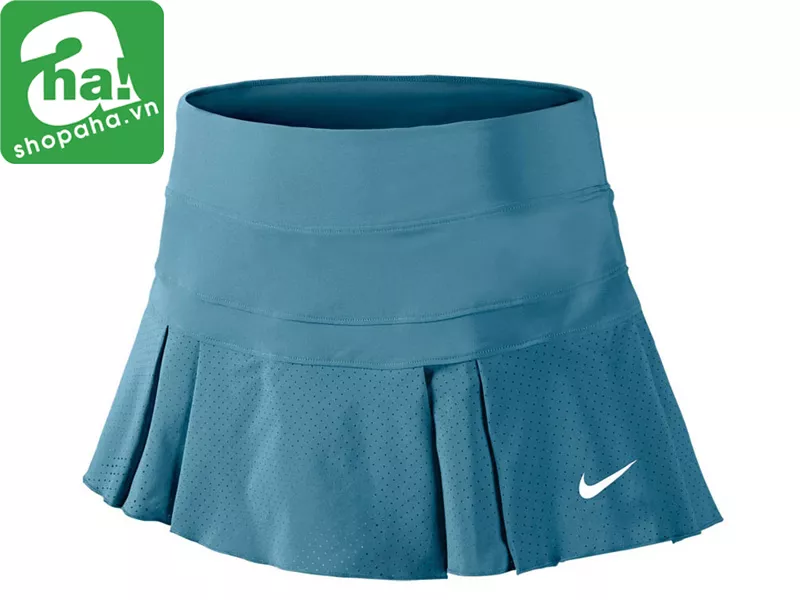 Váy Tennis Màu Xanh Chấm Bi htd14