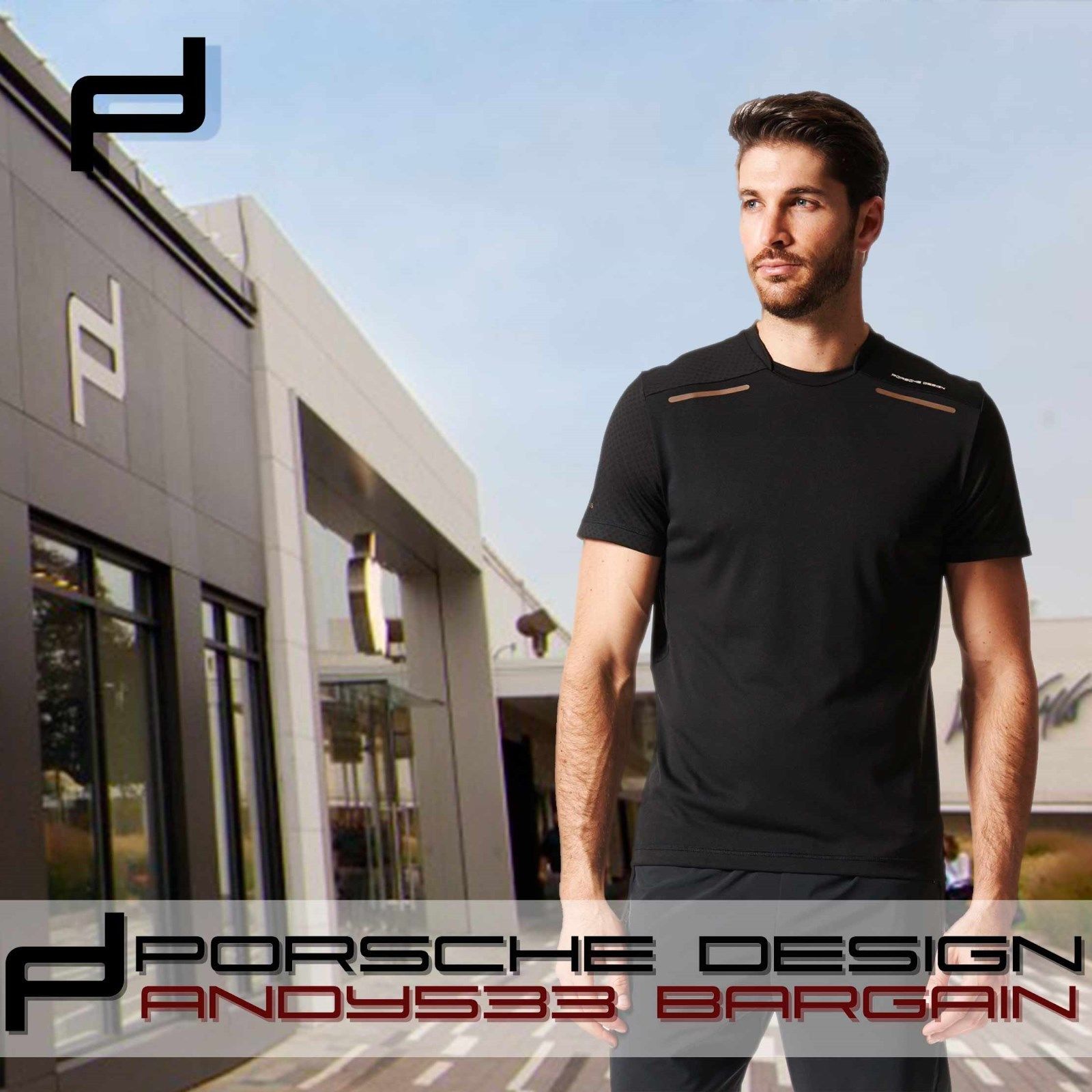 Áo Thun Gym Đen Porsche Design