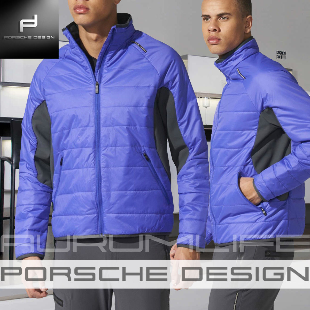 Áo Khoác Gym Xanh Đen Porsche Design