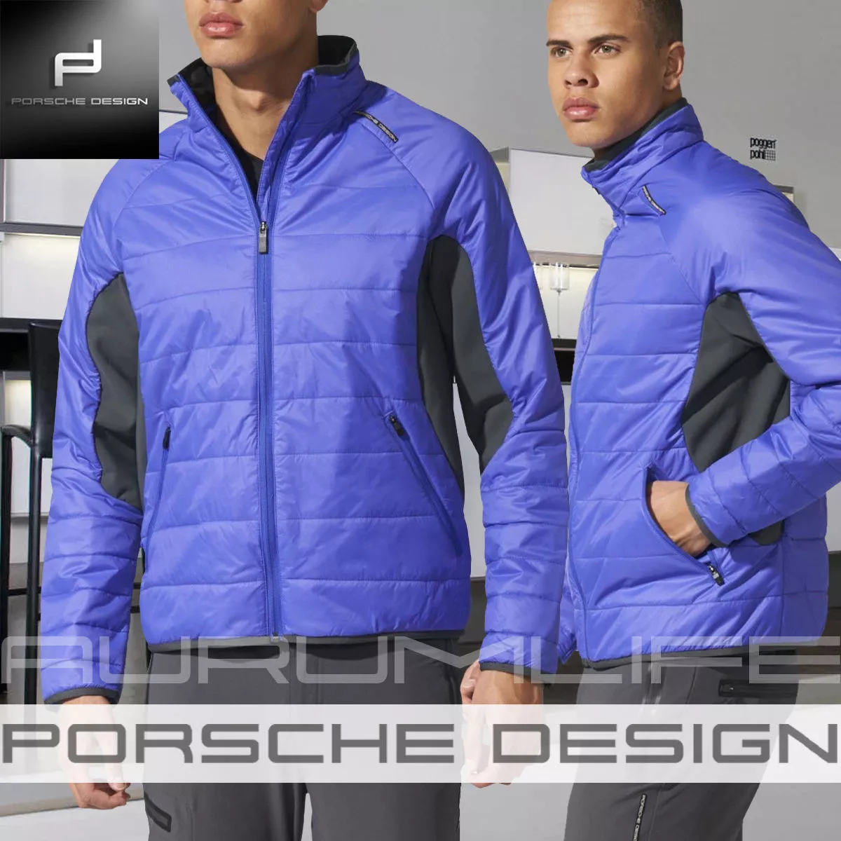 Áo Khoác Gym Xanh Đen Porsche Design