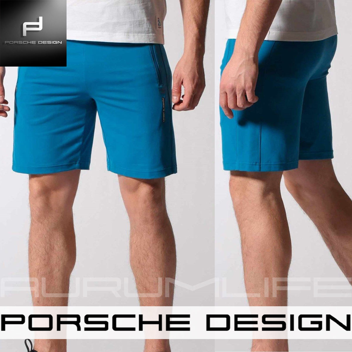 Quần Đùi Gym Xanh Porsche Design