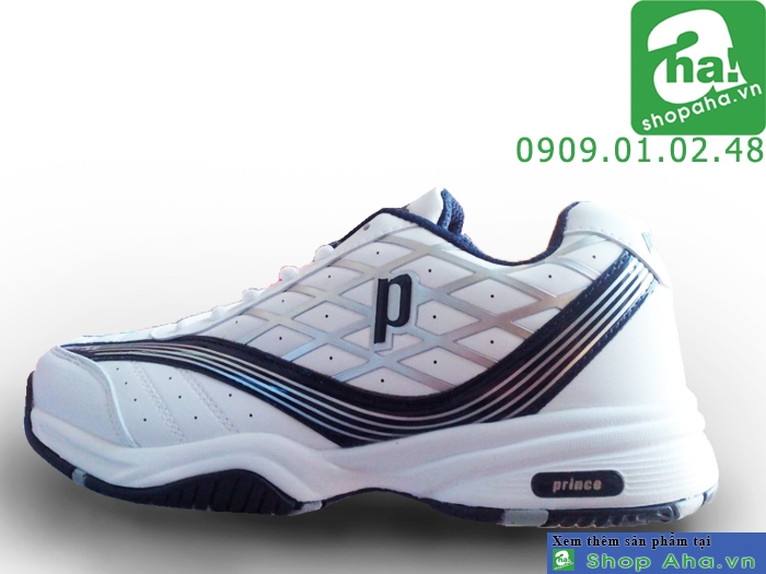 Giày tennis trắng xanh đen Prince gtt14