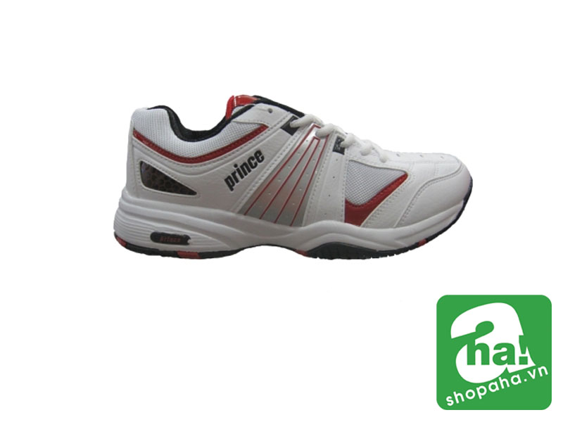 Giày tennis trắng đỏ đen Prince gtt27