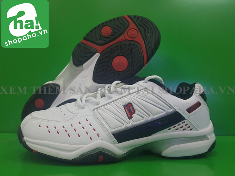 Giày tennis trắng đỏ đen Prince gtt31