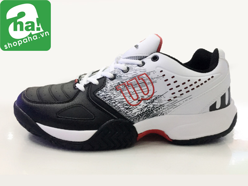 Giày tennis Wilson trắng đỏ đen GTN00