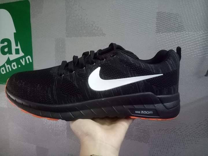 Giày Thể Thao Đen Đế Cam Thời Trang SIze 46