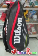 Bao Vợt Tennis Wilson Đen Viền Đỏ Chính Hãng Giá Tốt