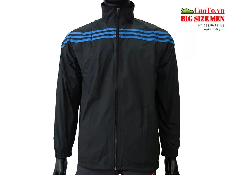 ÁO KHOÁC NAM THỜI TRANG BIG SIZE SỌC NGANG XANH DƯƠNG