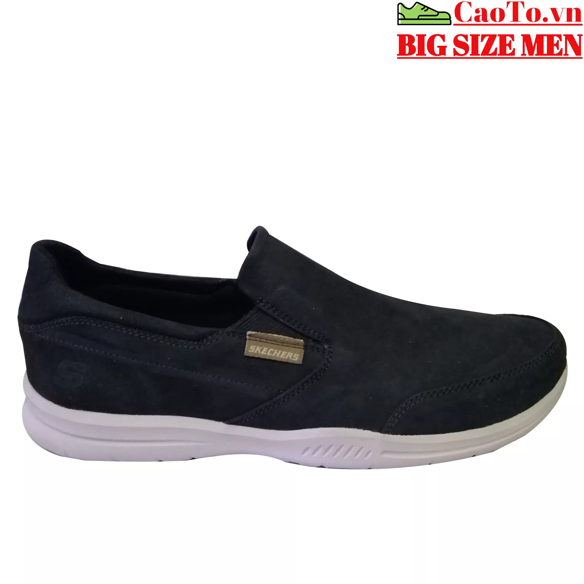 GIÀY THỜI TRANG SKECHERS DA TRƠN SIZE LỚN
