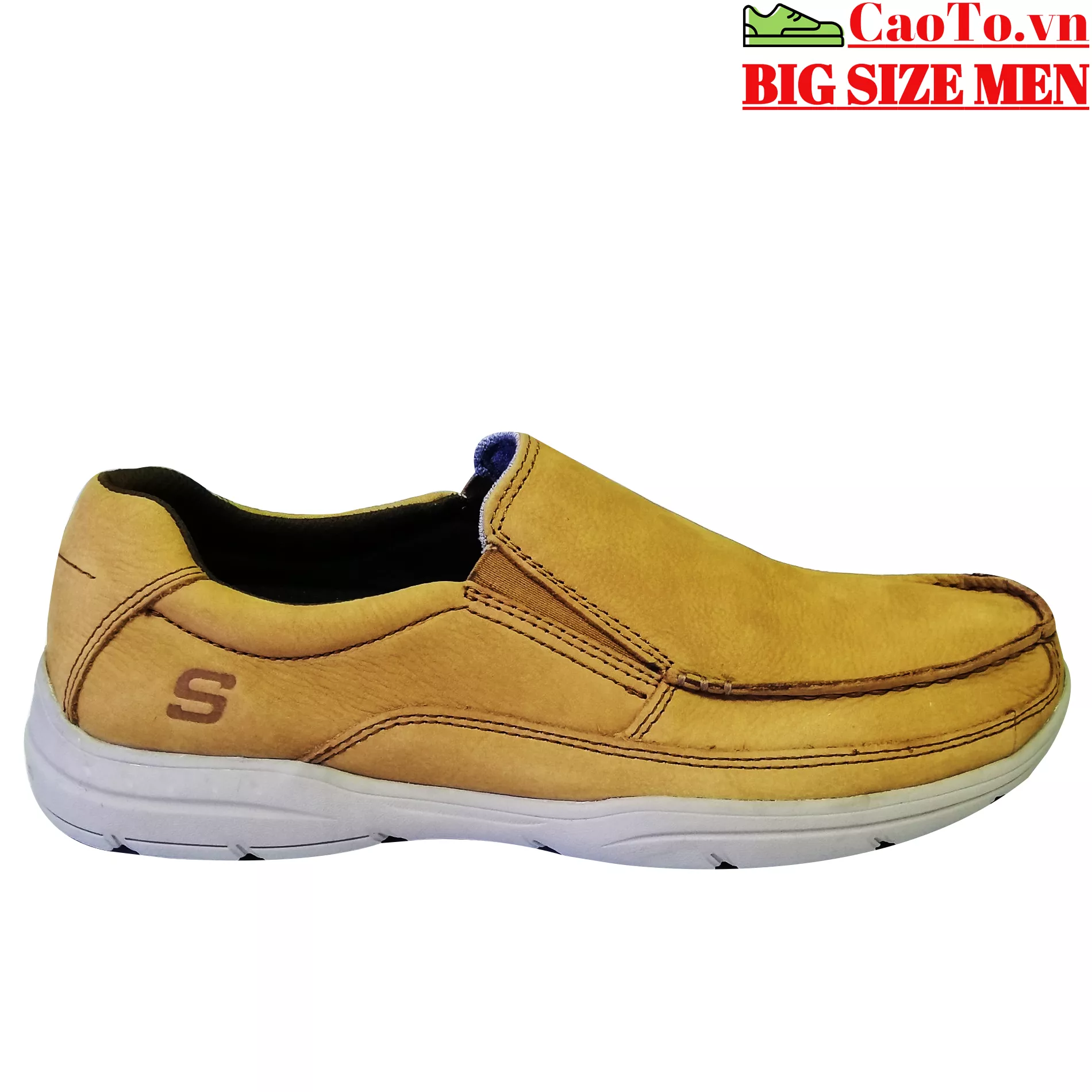 GIÀY THỜI TRANG SKECHERS DA TRƠN SIZE LỚN