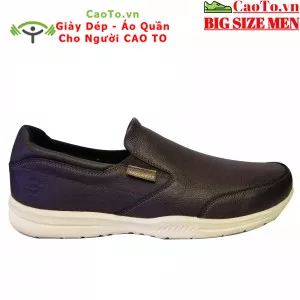 GIÀY THỜI TRANG SKECHERS DA TRƠN SIZE LỚN