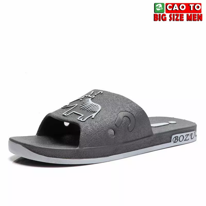 Dép Đúc BOZU Thời Trang Big Size Xám