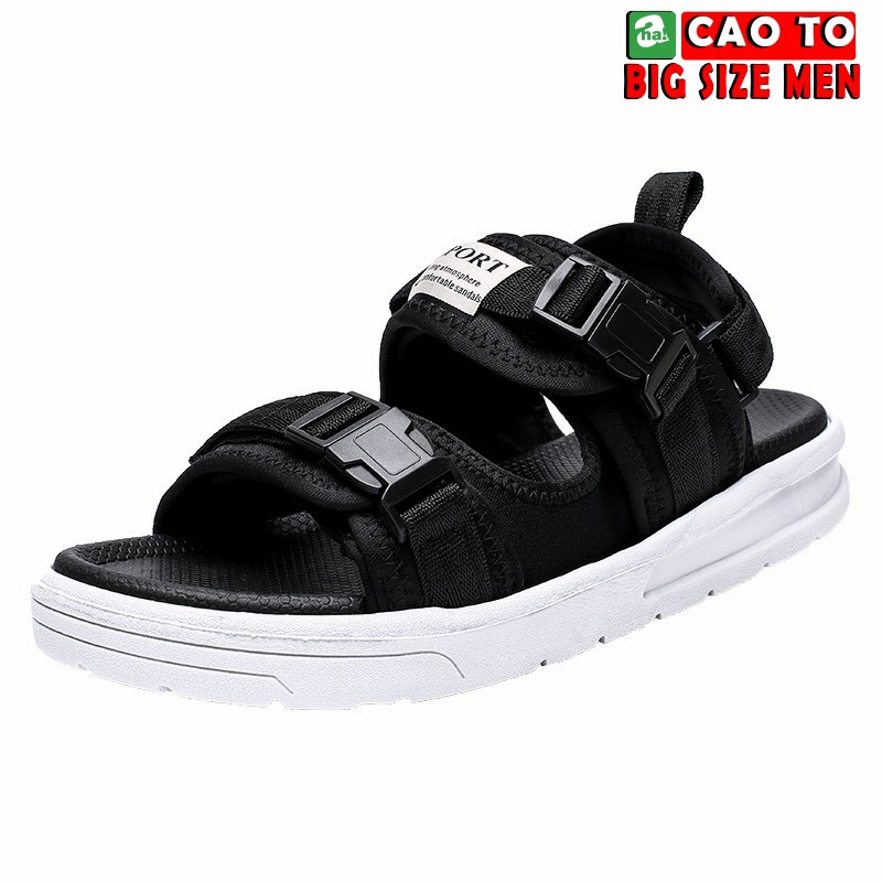 Sandal Nam Bigsize White Black Chống thấm nước 45 46 47 48