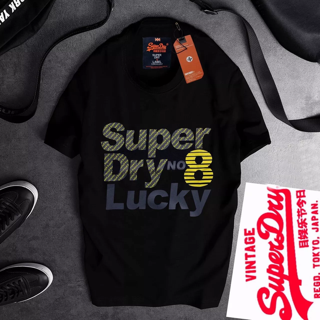 Áo SUPERDRY Thun Cổ Tròn cao cấp