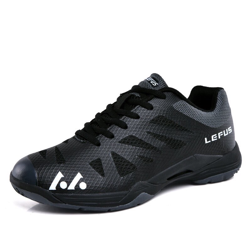Giày Cầu Lông LEFUS Black Nam Size Lớn 45 46 47 48