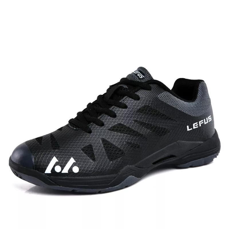 Giày Cầu Lông LEFUS Black Nam Size Lớn 45 46 47 48