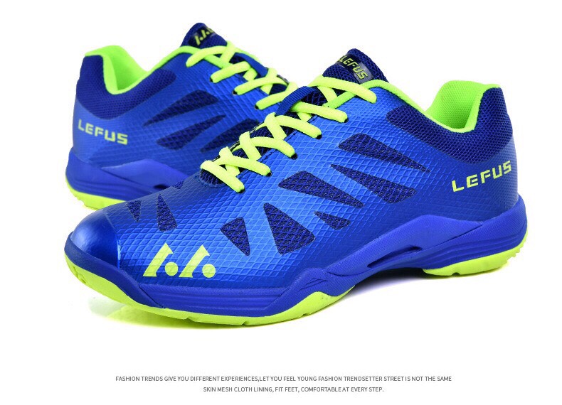 Giày Cầu Lông LEFUS Blue Nam Size Lớn 45 46 47 48