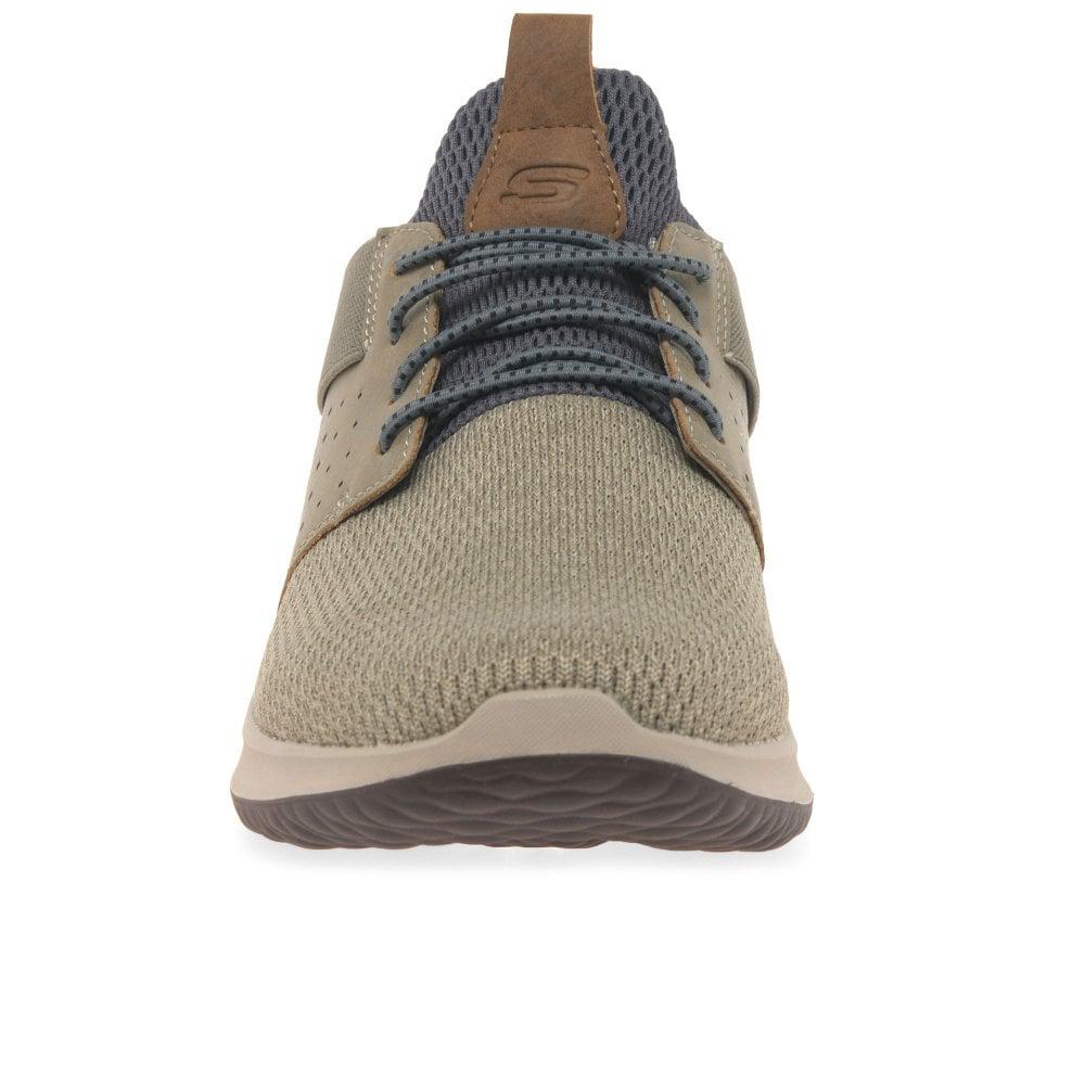 skechers-Taupe-Delson-Camben-Mens-Casual-Sports-Trainers