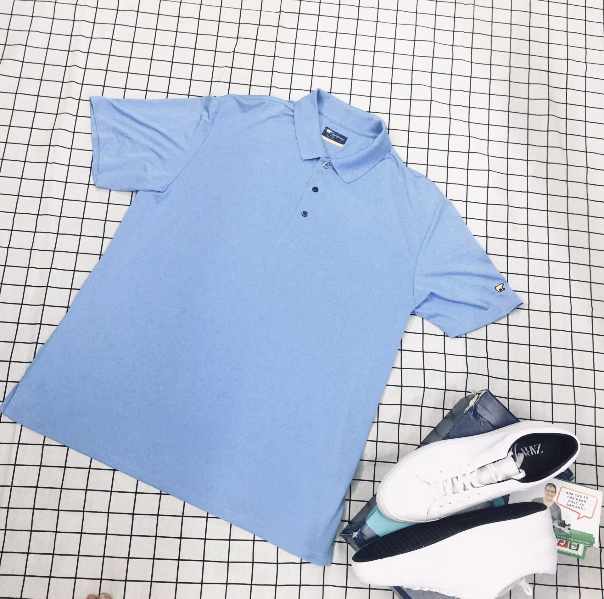 Áo Polo Cao Cấp Xanh Ngoc Big Size Men