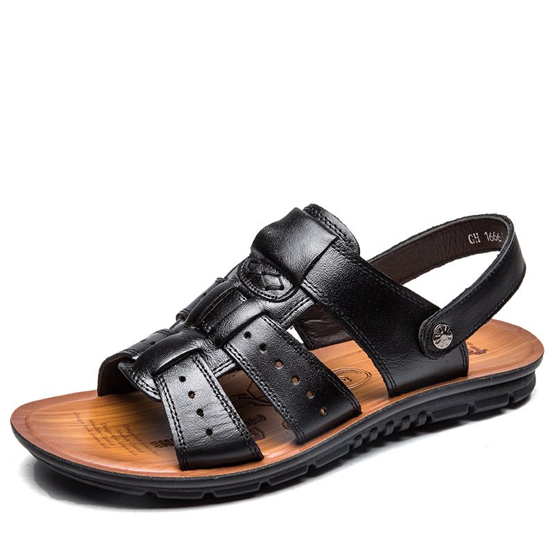 Sandal Black Brown Big Size Men