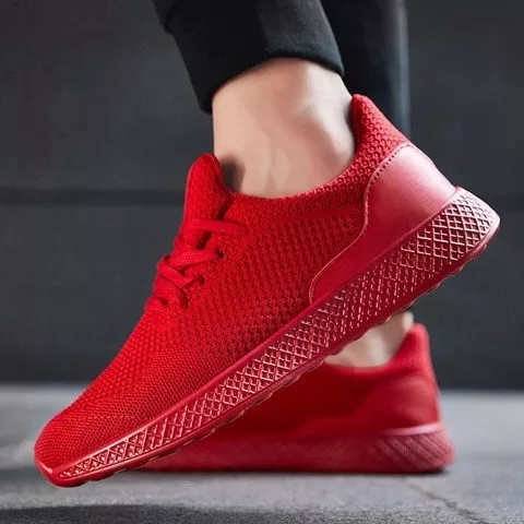 Giày Sneaker Super Light Màu Đỏ Big Size 45-46-47-48