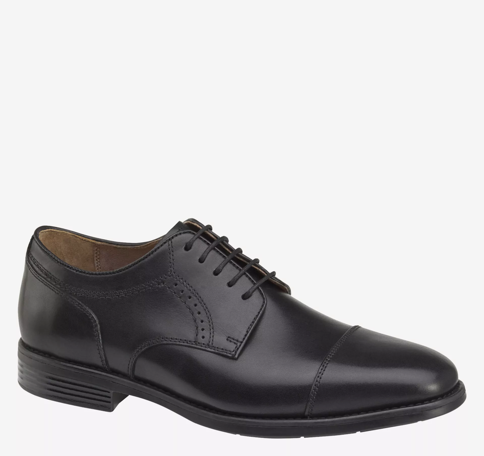 Giày Tây Da Bóng BRANNING CAP TOE Màu Đen Big Size