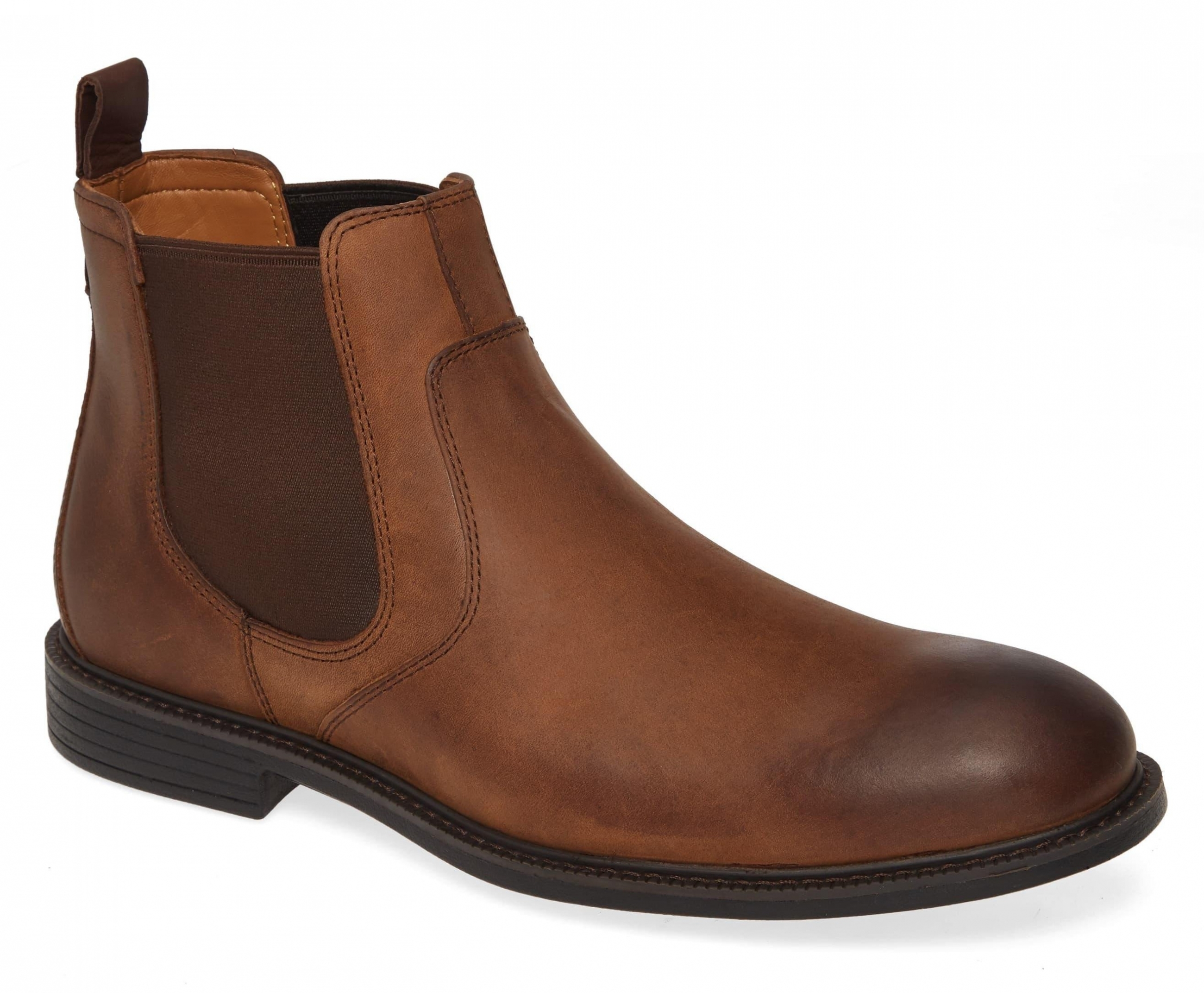 Giày Chelsea Boots Hollis Tan  Da Nâu Big Size ( Kháng nước )