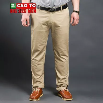 Quần Tây Nam Big Size Men Màu Nâu Nhạt Chính Hãng Chất Lượng Cao Cho Người Ngoại Cỡ