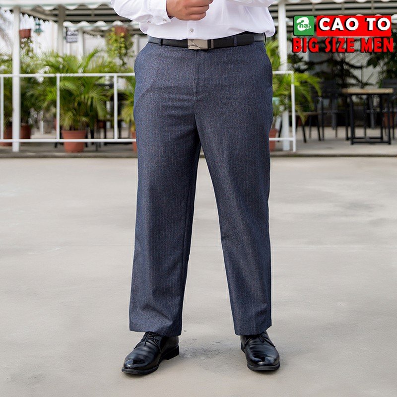 Quần Tây Xám Lông Chuột Big Size Men Hàng Chính Hãng Chất Lượng Cao Cho Người Size Ngoại Cỡ