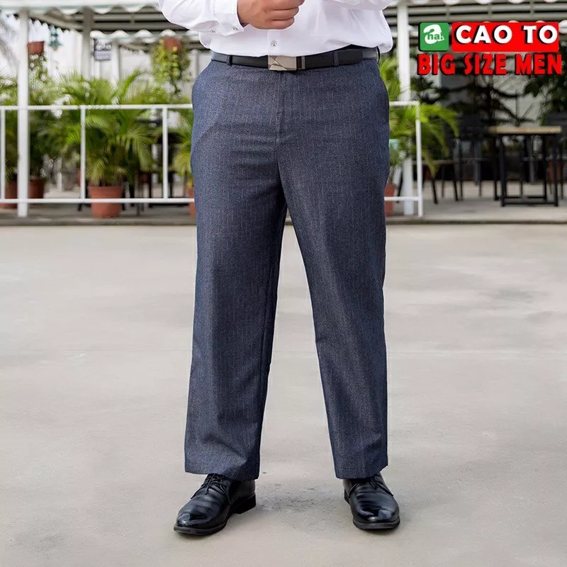 Quần Tây Xám Lông Chuột Big Size Men Hàng Chính Hãng Chất Lượng Cao Cho Người Size Ngoại Cỡ