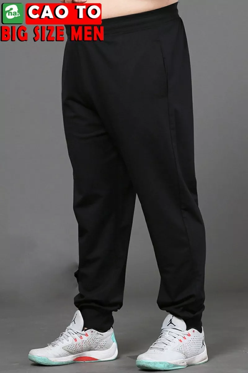 Quần Jogger Đen Trơn Big Size Men Hàng Chính Hãng Chất Lượng Cao Cho Người Ngoại Cỡ