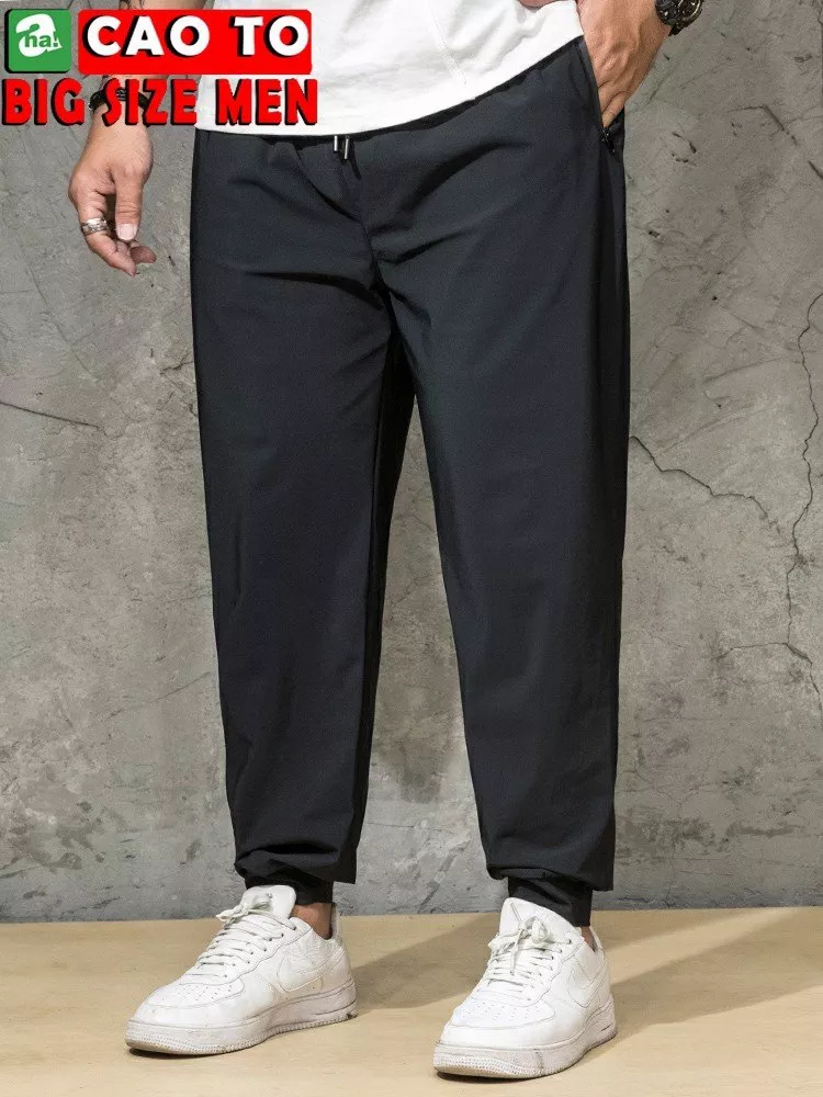 Quần Jogger Thun Xám Big Size Men Bo Chân Độc Đáo Chính Hãng Chất Lượng Cao