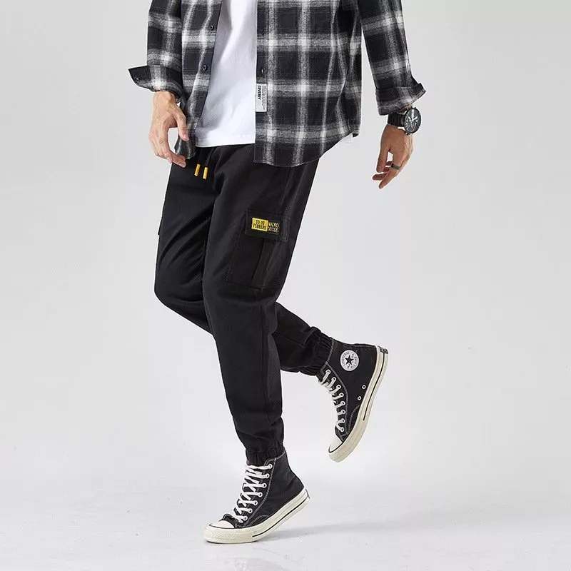 Quần Jogger Dây Rút Màu Đen Size Lớn
