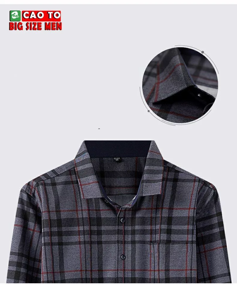 Áo Sơ Mi Nam Caro Big Size Men