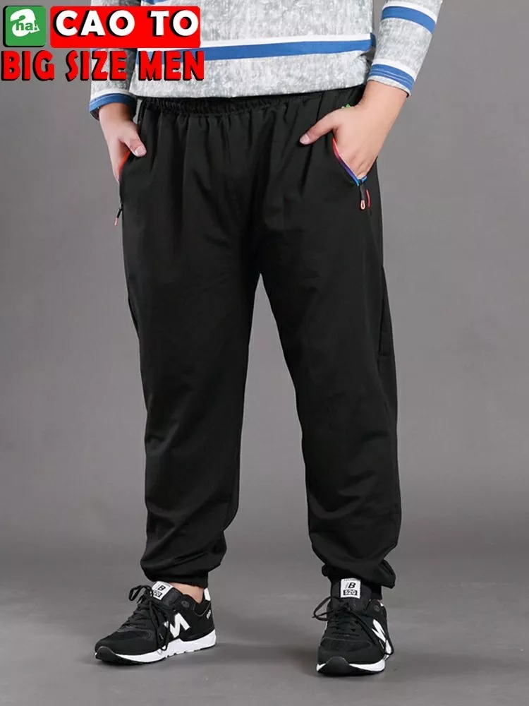 Quần Jogger Thun Đen Big Size Men Chính Hãng Chất Lượng Cao Cho Nguời Ngoại Cỡ