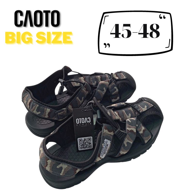 Sandal Bít Mũi Kingdom Màu Camo Rằn Ri Big Size 45 46 47 48