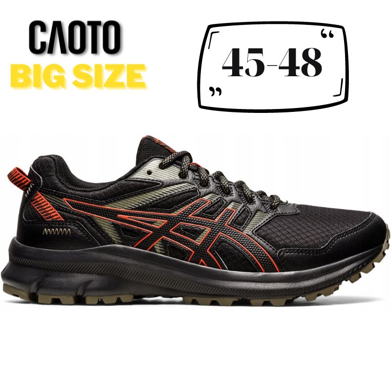 Giày Thể Thao Asics Trail Scout Đen Cam Big Size 45 46 47 48