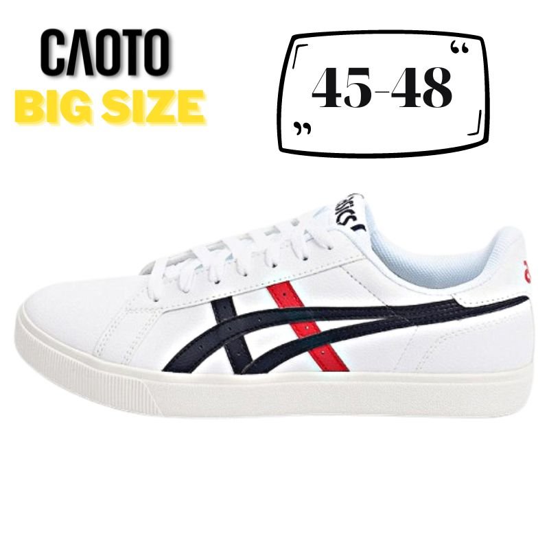 Giày Tennis Asics Classic Ct Masculino Casual Da Mềm Trắng Big Size 45 46 47 48