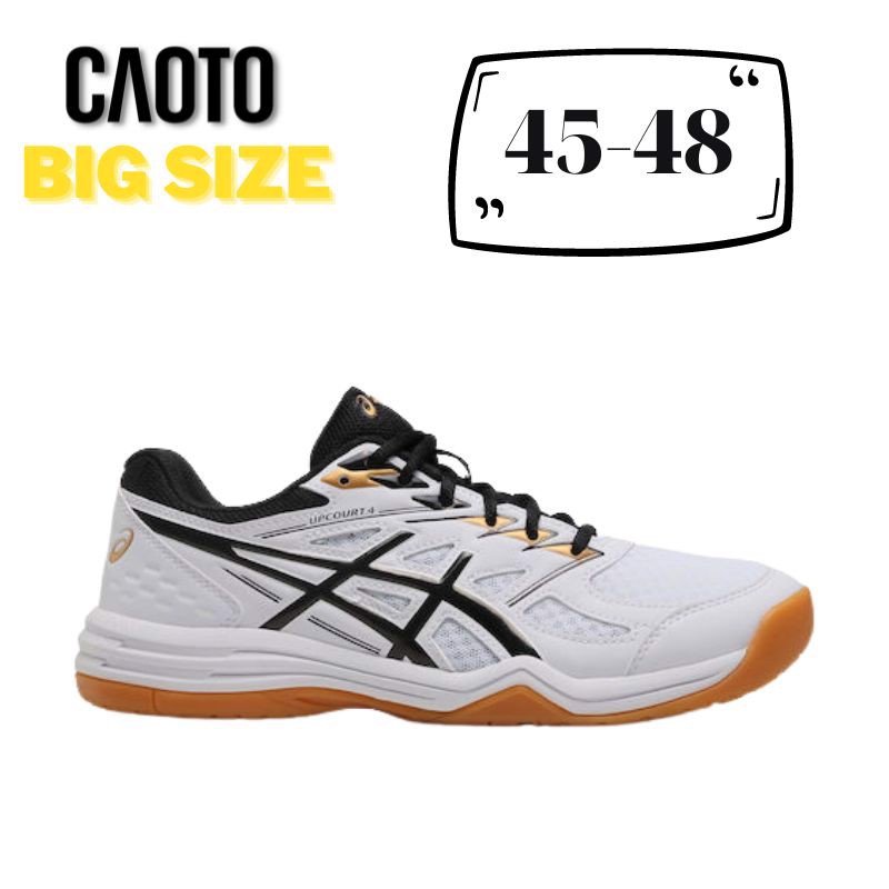 Giày Thể Thao Asics Upcourt 4 Bóng Chuyền Điền Kinh Màu Trắng Big Size 45 46 47 48