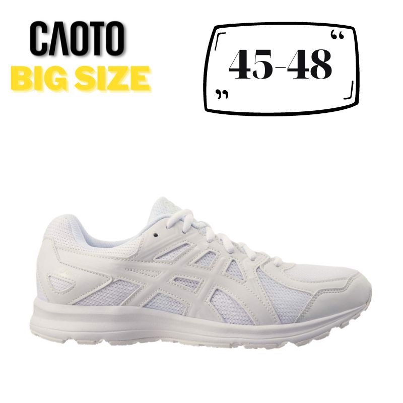 Giày Thể Thao Asics Jog 100 Chạy Bộ Màu Trắng Big Size 45 46 47 48