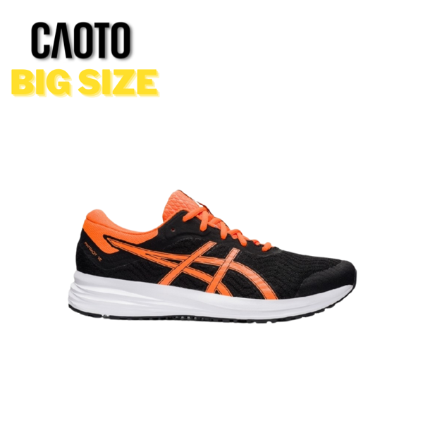 Giày Thể Thao Asics Patriot 12 Đen Cam Chạy Bộ Màu Đen Big Size 45 46 47 48