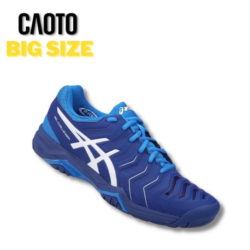 Giày Thể Thao Tennis Asics Gel Challenger Chống Mài Mòn Xanh Dương Big Size 45 46 47 48