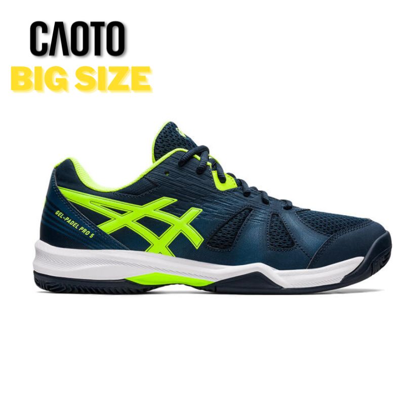 Giày Thể Thao Asics Gel Padel Pro 5 - BLU/GIALLO Chạy Bộ Big Size 45 46 47 48