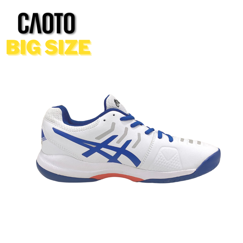 Giày Thể Thao Tennis Asics Challenger Trắng Xanh Big Size 45 46 47 48