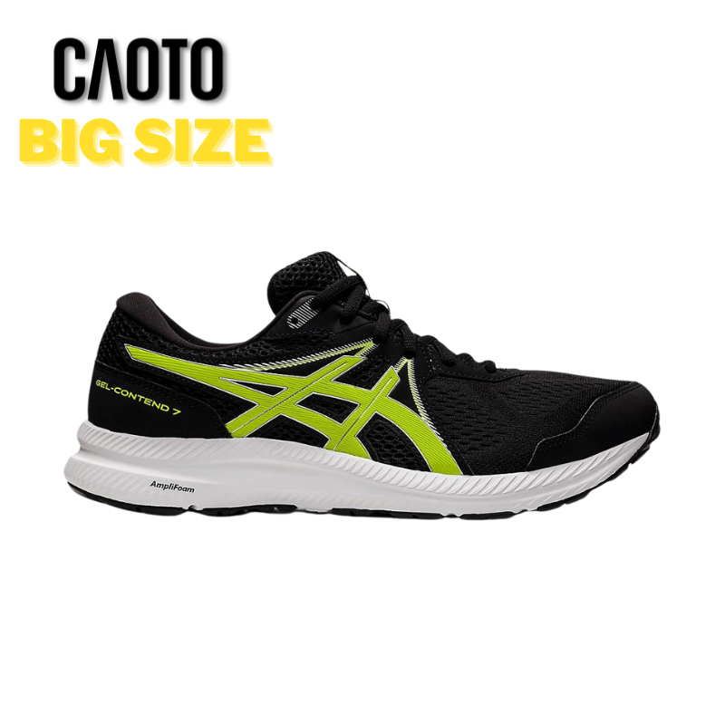 Giày Thể Thao Asics Gel Contend 7 Chạy Bộ Màu Đen Xanh Big Size 45 46 47 48