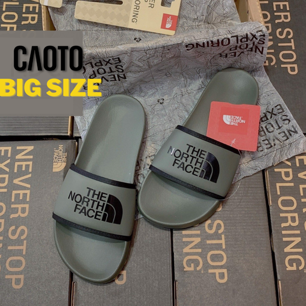 Dép The North Face Đế Mềm Màu Xám Big Size 45 46 47 48