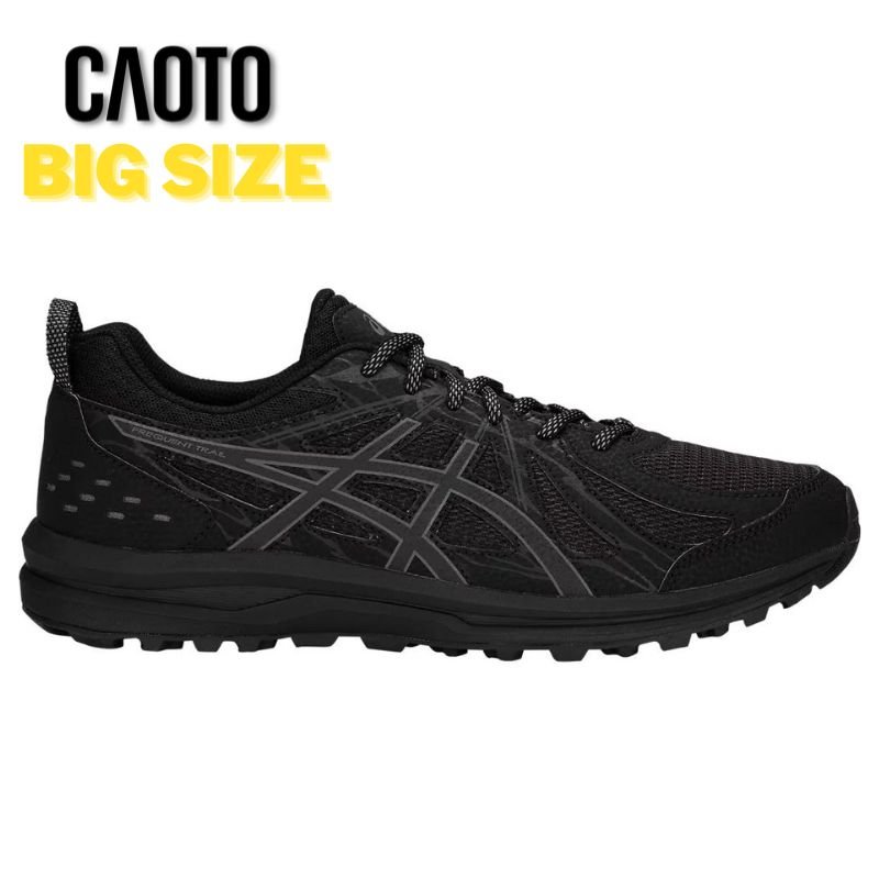 Giày Thể Thao Men's Frequent Trail Running Shoes Black Mềm Êm Chân Big Size 45 46 47 48