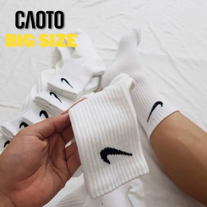 Vớ Tất Nike Màu Trắng Nam Big Size 45 46 47 48
