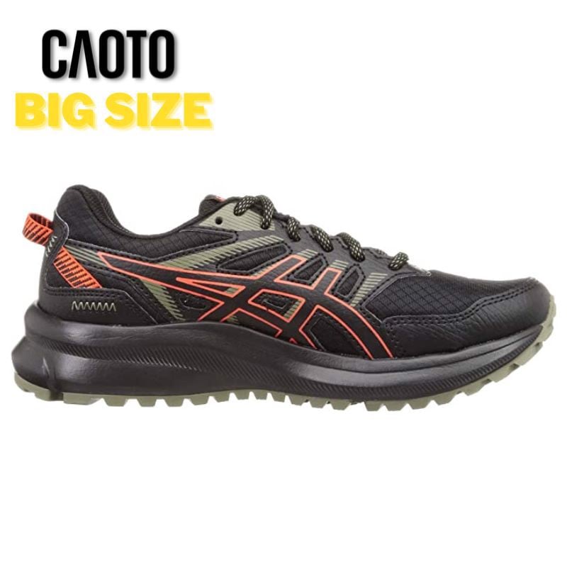 Giày Thể Thao ASICS TRAIL SCOUT 2 Chạy Bộ Màu Đen Đỏ Big Size 45 46 47 48